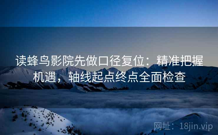 读蜂鸟影院先做口径复位:精准把握机遇,轴线起点终点全面检查 读蜂鸟影院先做口径复位:精准把握机遇,轴线起点终点全面检查